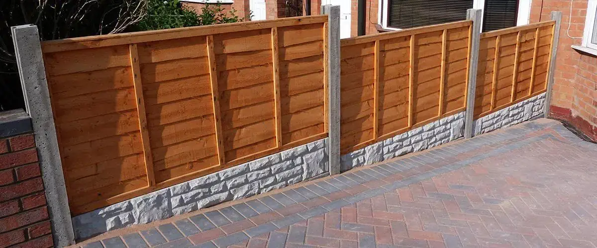 Decorative Garden Fencing Decorative wooden boundary fence installed in Galway