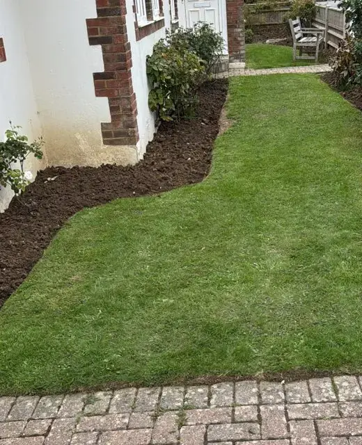 Garden Landscaping Services New flower beds and lawn borders dug, landscaping a front garden